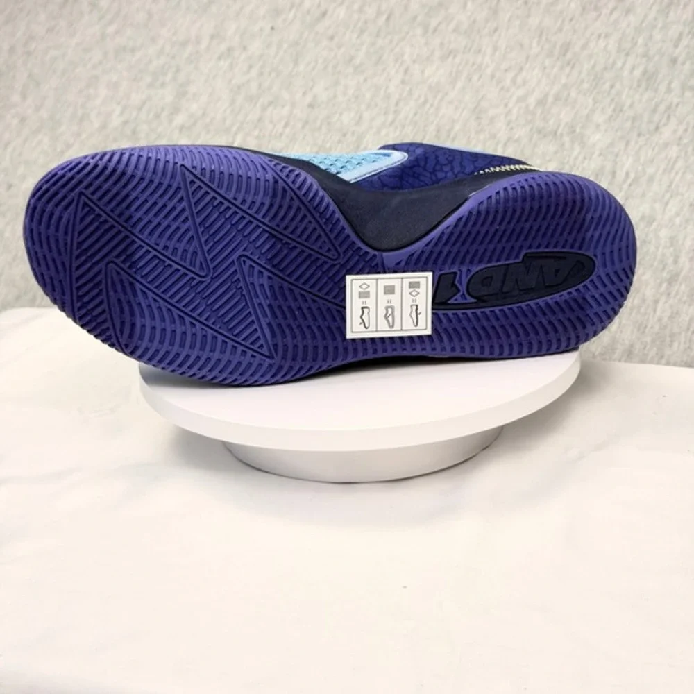 AND1 Delta‎ TPR Basketball Shoes Blue Purple Orange AD90202MLDU Mens Size 8 NEW